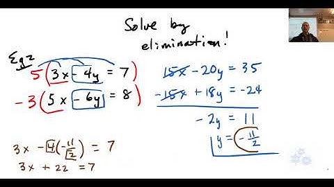 FM 10 7.5 Solving Systems of Linear Equations (Elimination example #1)