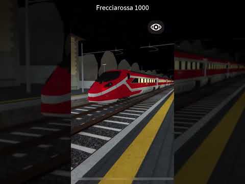 Video Nuovo treno frecciarossa su Italian railways (Roblox)in transito+annuncio cancellazione treno
