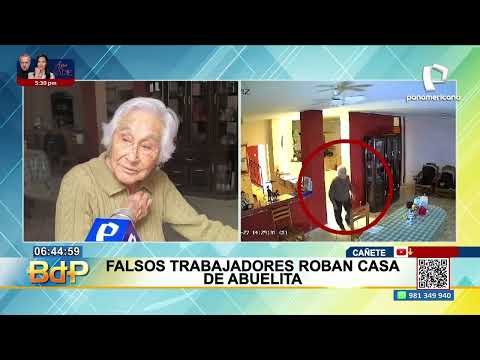 Cañete: Thieves pose as water company workers to rob elderly woman