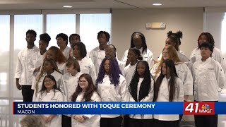 William S. Hutchings College & Career Academy holds Toque Ceremony for First Year Culinary Arts