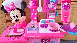 22 Minutes Satisfying with Unboxing Cute Pink Disney Minnie Mouse Kitchen (2 set) | ASMR
