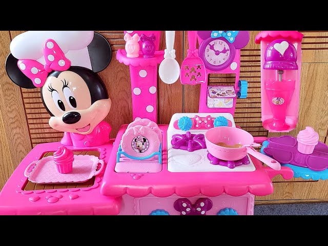22 Minutes Satisfying with Unboxing Cute Pink Disney Minnie Mouse Kitchen  (2 set)