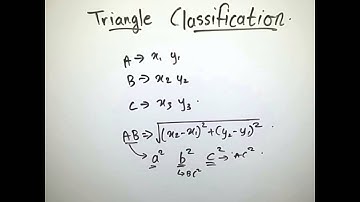 Triangle Classification || Codechef