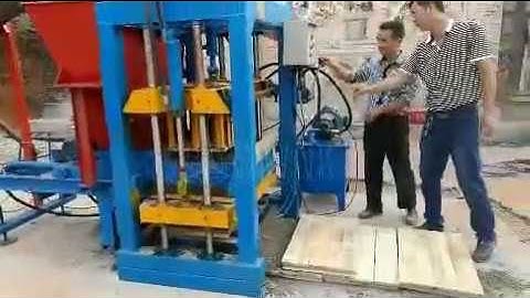 #2 CANMAX QT4-25BH Semi-automatic Hydraulic Concrete Block Making Machine