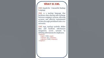 what is xml @ensolutions5210#coding #xml #shorts