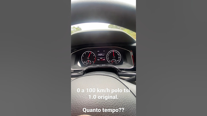0 a 100km/h polo tsi turbo 100 % original.  Saindo só acelerando, sem pisar no freio e acelerador.