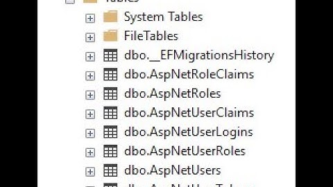 Create ASP.NET Core Identity SQL Database Asp Dot Net Core Web API - Asp .Net core Web API - Part 2