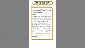 TS Eamcet| 2023|Partial Fractions for eamcet 2023 | Maths concept for EAMCET 2023  |Maths 2A  Concpt