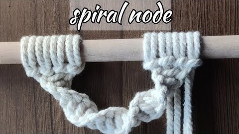 How to make a spiral knot | Macrame spiral knot wall hanging tutorial | Macrame design for beginners