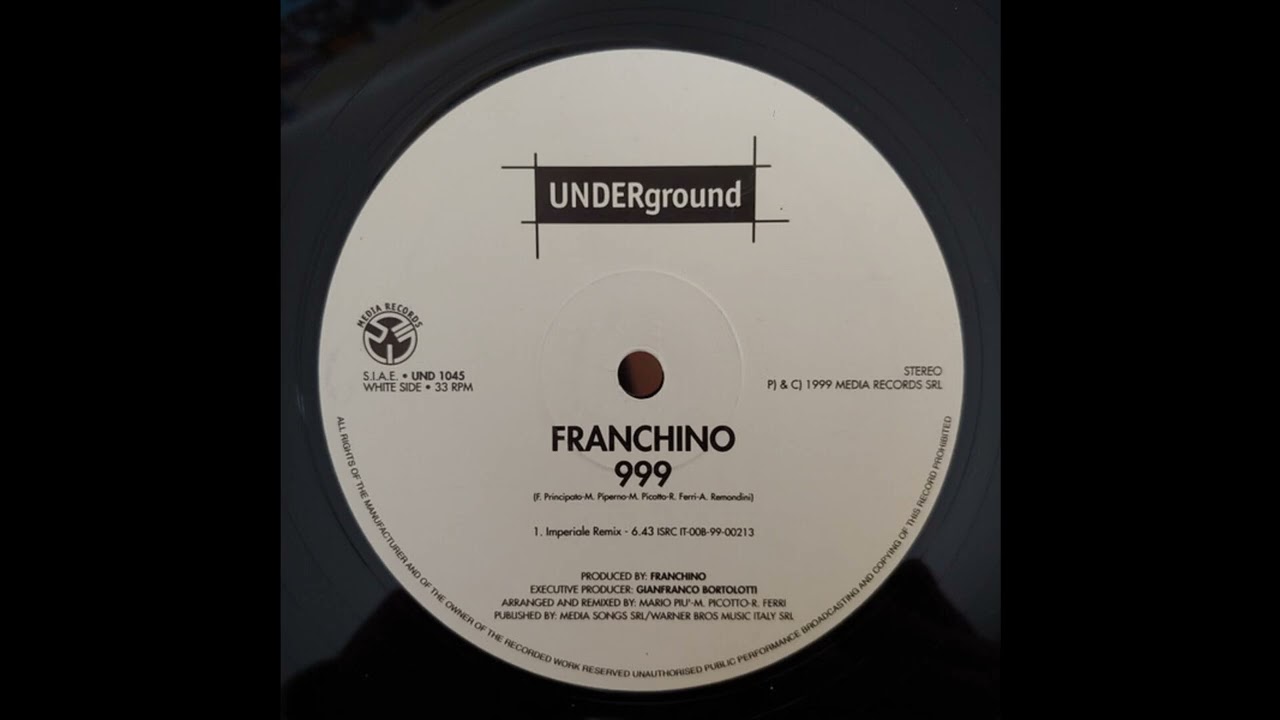 Franchino - 999 (Extended Mix) 1999