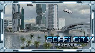 Futuristic City 3d Model