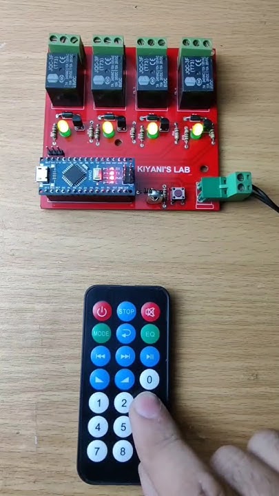 4 Relay IR Remote Switch Arduino Project #arduinoproject #diy - YouTube