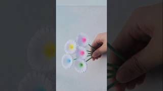 diy paper flowers/#easyflowermaking #easycraft #papercraft