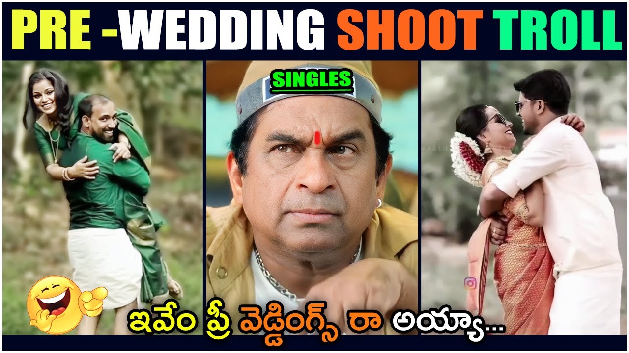 Funny Pre-Wedding Shoots | Funny Marrieges Troll | Funny wedding Moments | Part 8 | Brahmi On Fire
