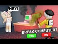 I caught the beast cheating in flee the facility roblox