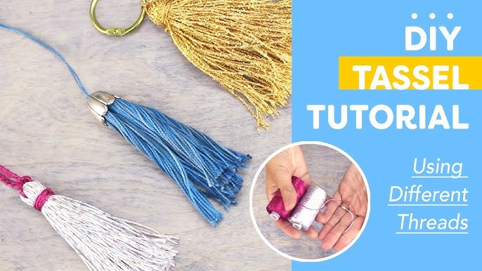 Tiny Jewelry Making Tassels, 2 Cm, Silver Binding, Cotton Fringe Charm,  Boho Yoga Mala Pendant, DIY Craft Supplies, You Choose 10 Pieces 