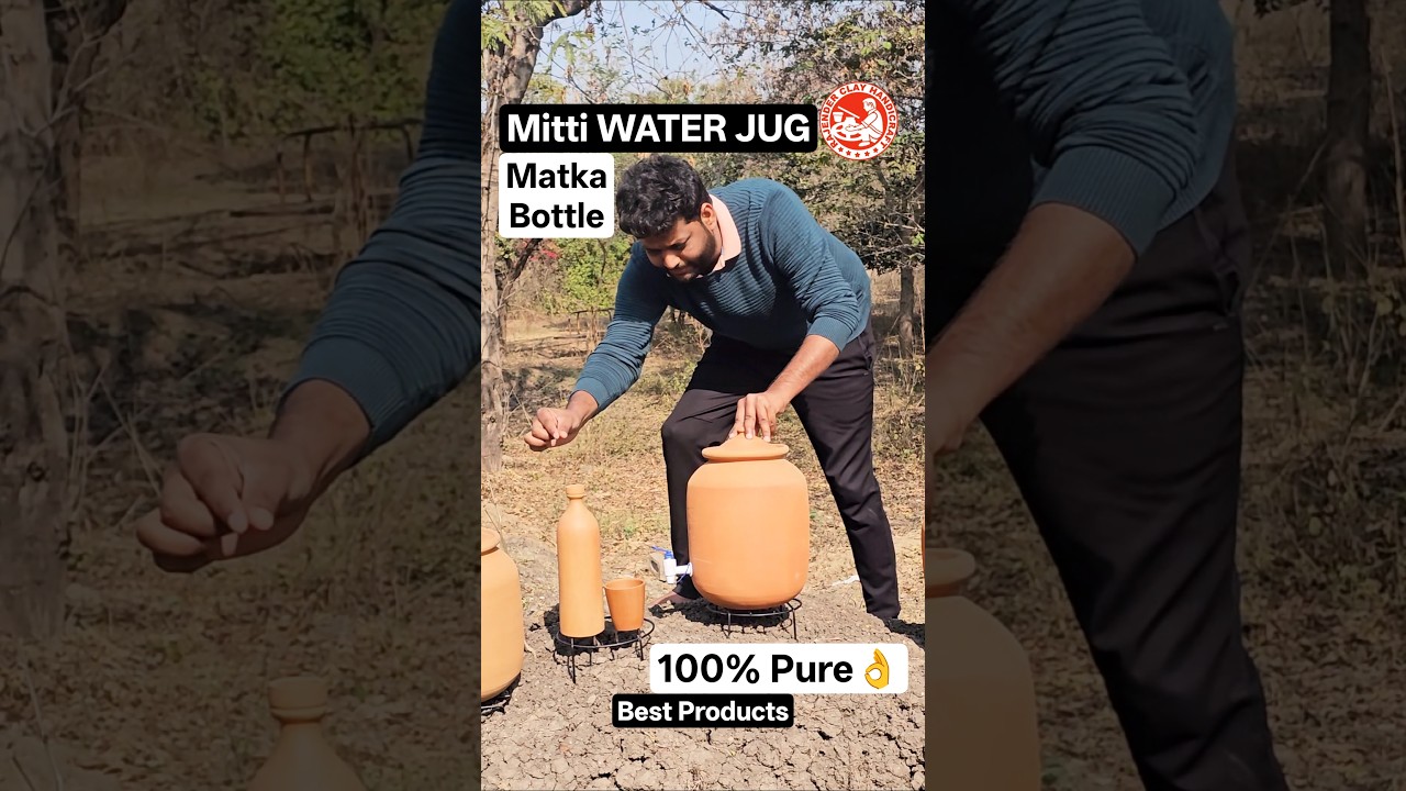 Mitti Best Water Jug, Matka, Bottle & Water Pot | 100% Pure Handmade Cooling Secret