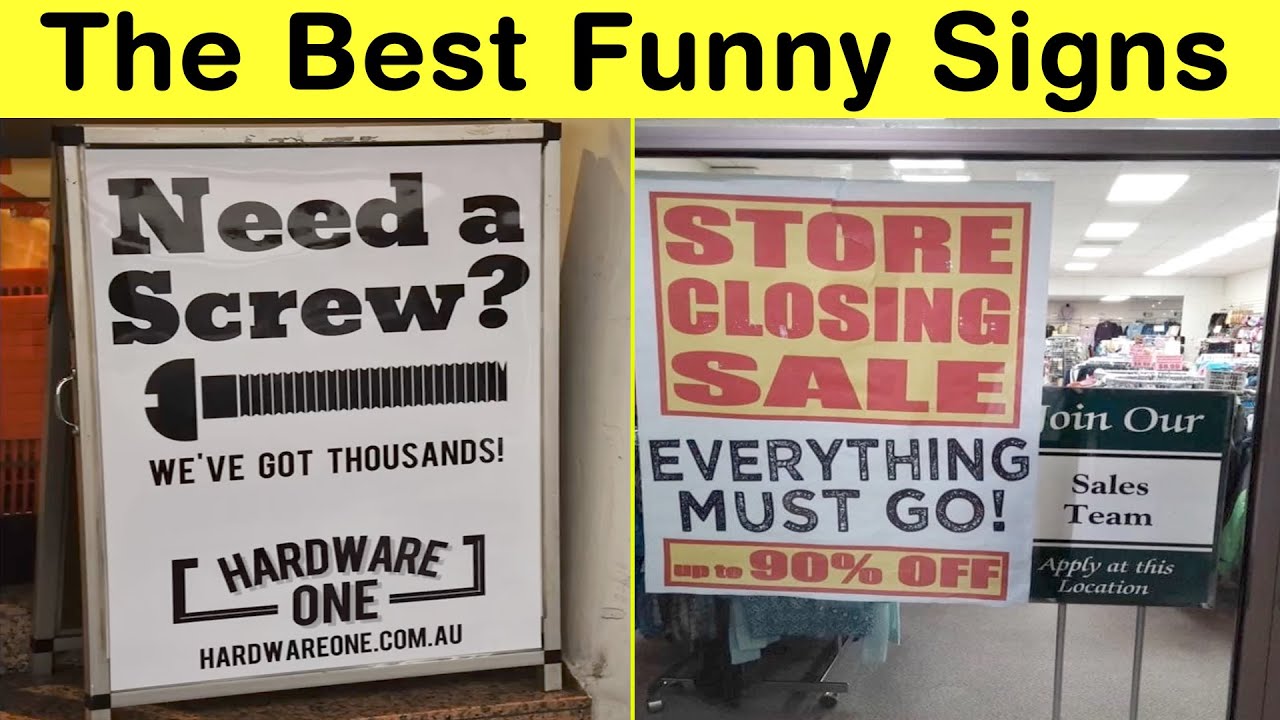 Warning: The Best Funny Signs May Cause Uncontrollable Giggles! || Happy Panda