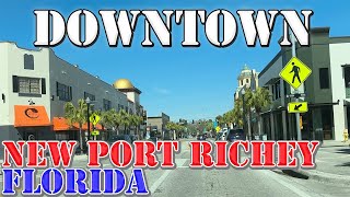 New Port Richey  Florida  4K Downtown Drive