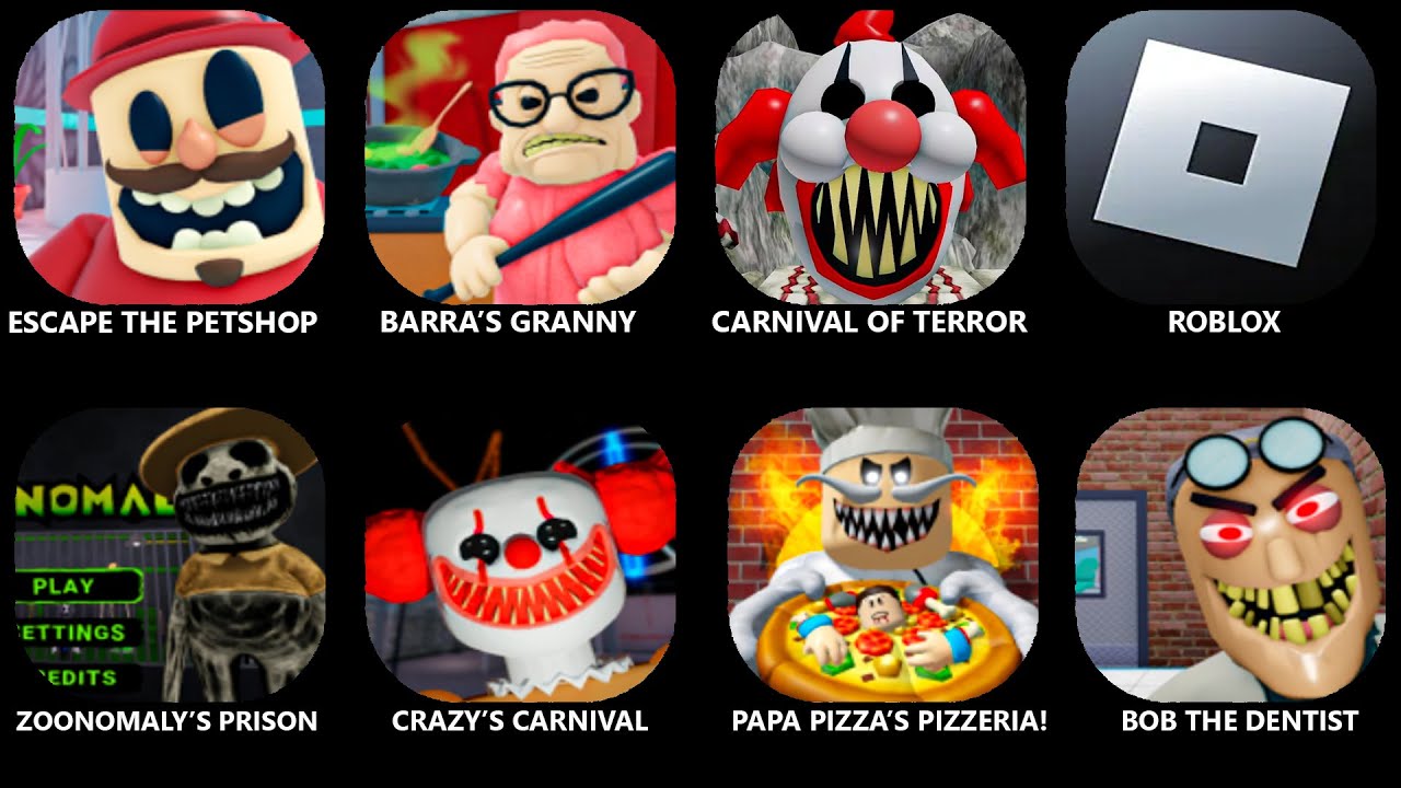 ROBLOX: ESCAPE THE PETSHOP ( FIRST PERSON OBBY ).CARNIVAL OF TERROR OBBY!.BOB THE DENTIST