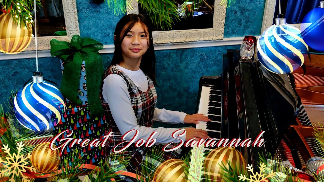 2022 Christmas piano recital for Jewel Tone Studio. Created by Julie Westfall.  Savannah