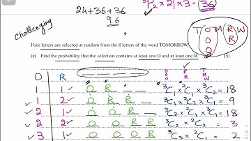 TKMaths A Level Maths S1 Permutation and Combination J21/52/Q6