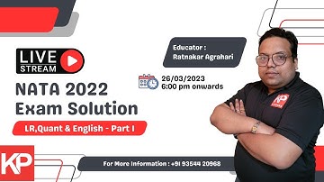 NATA 2022 Exam SOLUTION | General Aptitude | KP Classes