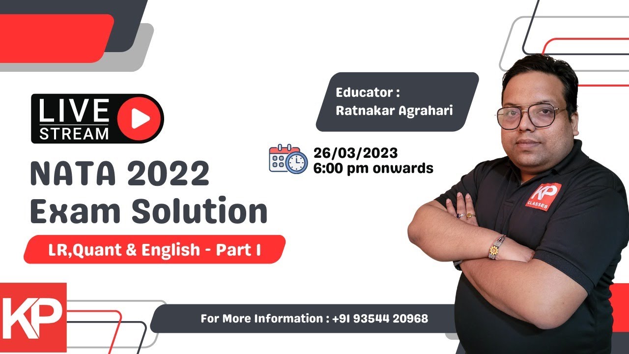 NATA 2022 Exam SOLUTION | General Aptitude | KP Classes
