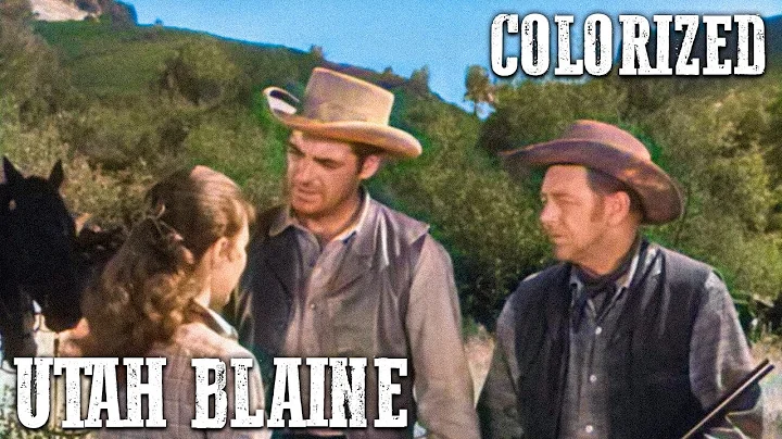 Western Movie | Utah Blaine | COLORIZED | Full Wes...