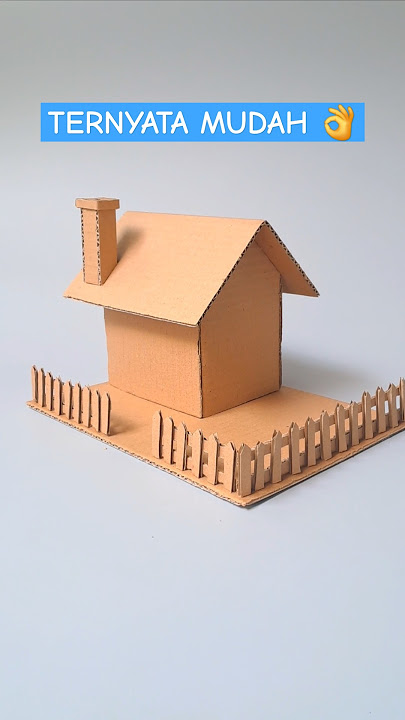 WOW ! Rumah dari kardus ini ternyata mudah dibuat