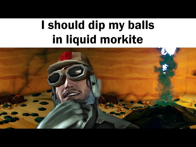 Dipping balls in liquid morkite class=