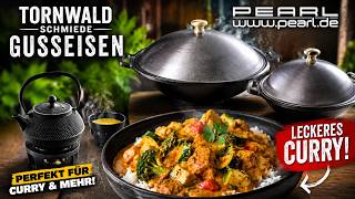 Leckeres Curry aus den gusseisernen Wok von Tornwald Schmiede