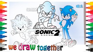 Let's color sonic with his friends today! ! Let's Go #sonic #sonic2 #coloringpages