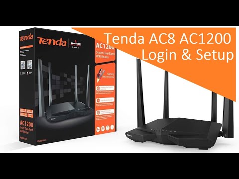 Tenda AC8 Dual band router login and setup