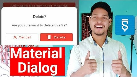 material dialog  project in sketchware #AndroidAppdeveloper #sketchware #Aauraparti