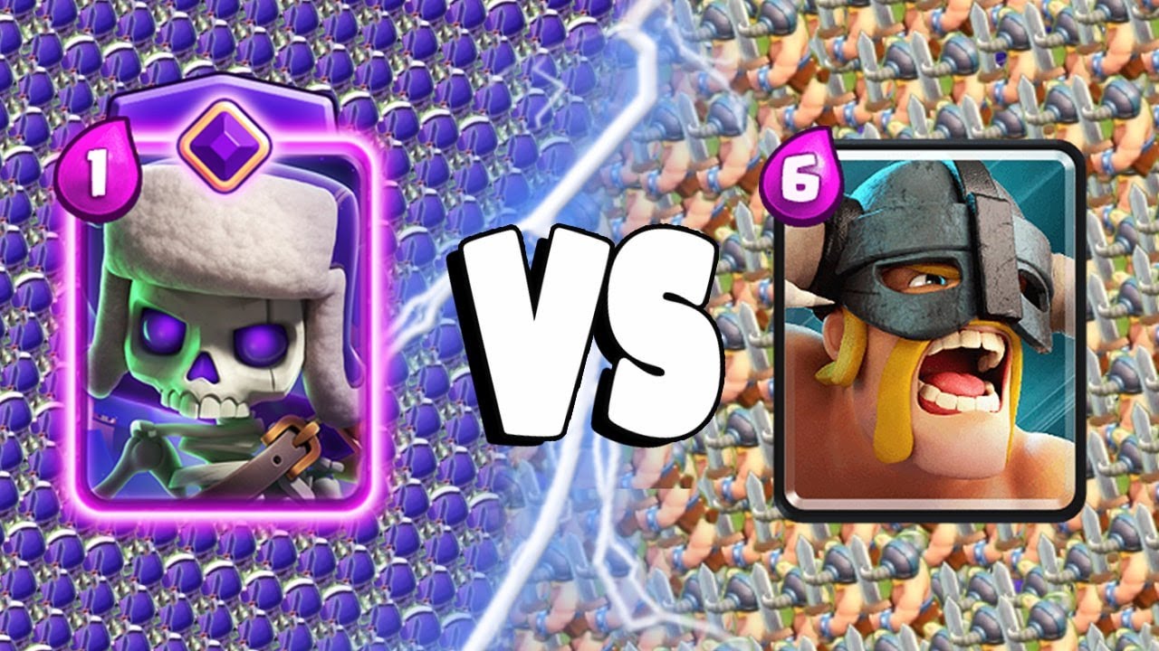 EVOLVED SKELETONS VS ELITE BARBARIANS - Clash Royale Challenge
