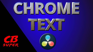 Chrome 3D Text in DaVinci Resolve
