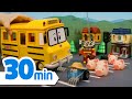 Safety Songs for Children│School Bus Safety Song +│30 Min│Robocar POLI - Nursery Rhymes