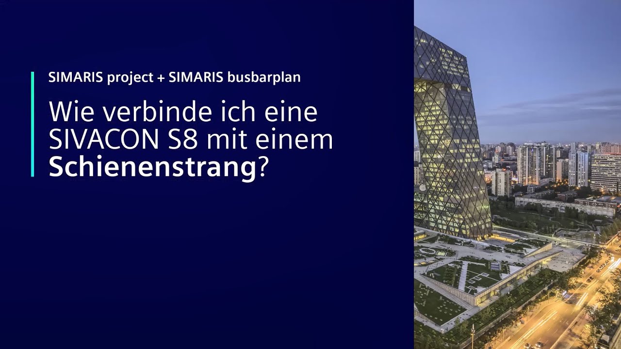 SIMARIS busbarplan | Stromschienenstrang verbinden