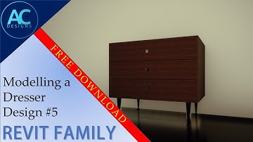 Modelling a Dresser Design #5 in Revit Family | Revit Tutorial | Tips and Tricks