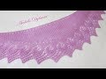 Мини шаль спицами. Мастер класс. Knitting shawl. Master Class.