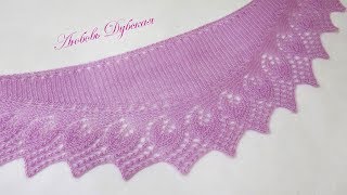 ВЯЗАНИЕ | МИНИ ШАЛЬ СПИЦАМИ | МАСТЕР КЛАСС . Knitting shawl. Master Class.