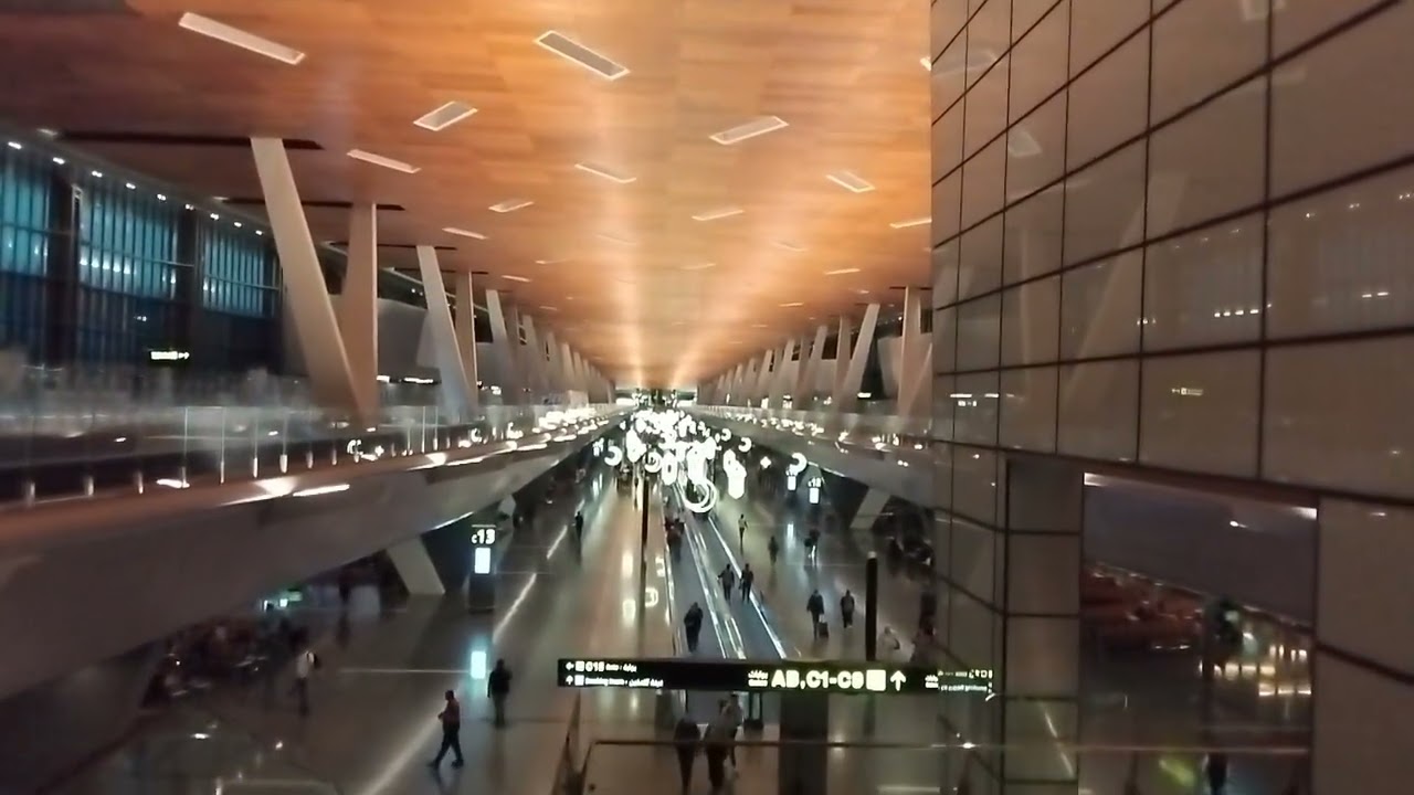 Doha Qatar: An amazing tram service at Hammad International Airport