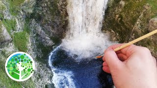 Watch me creating a BEAUTIFUL waterfall diorama - and listen to all the sounds of me crafting!