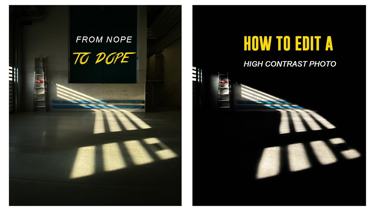 How to EDIT a HIGH CONTRAST PHOTO | My Lightroom Workflow