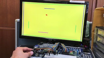 fpga vhdl硬體描述語言 vga螢幕顯示控制 乒乓球遊戲2
