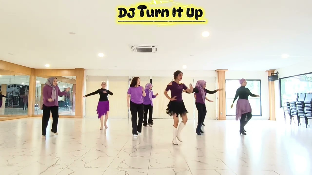 Dj Turn It Up - Linedance// Choreo : GraceQueen (KOR)// Intermediate Phrased - February 2016