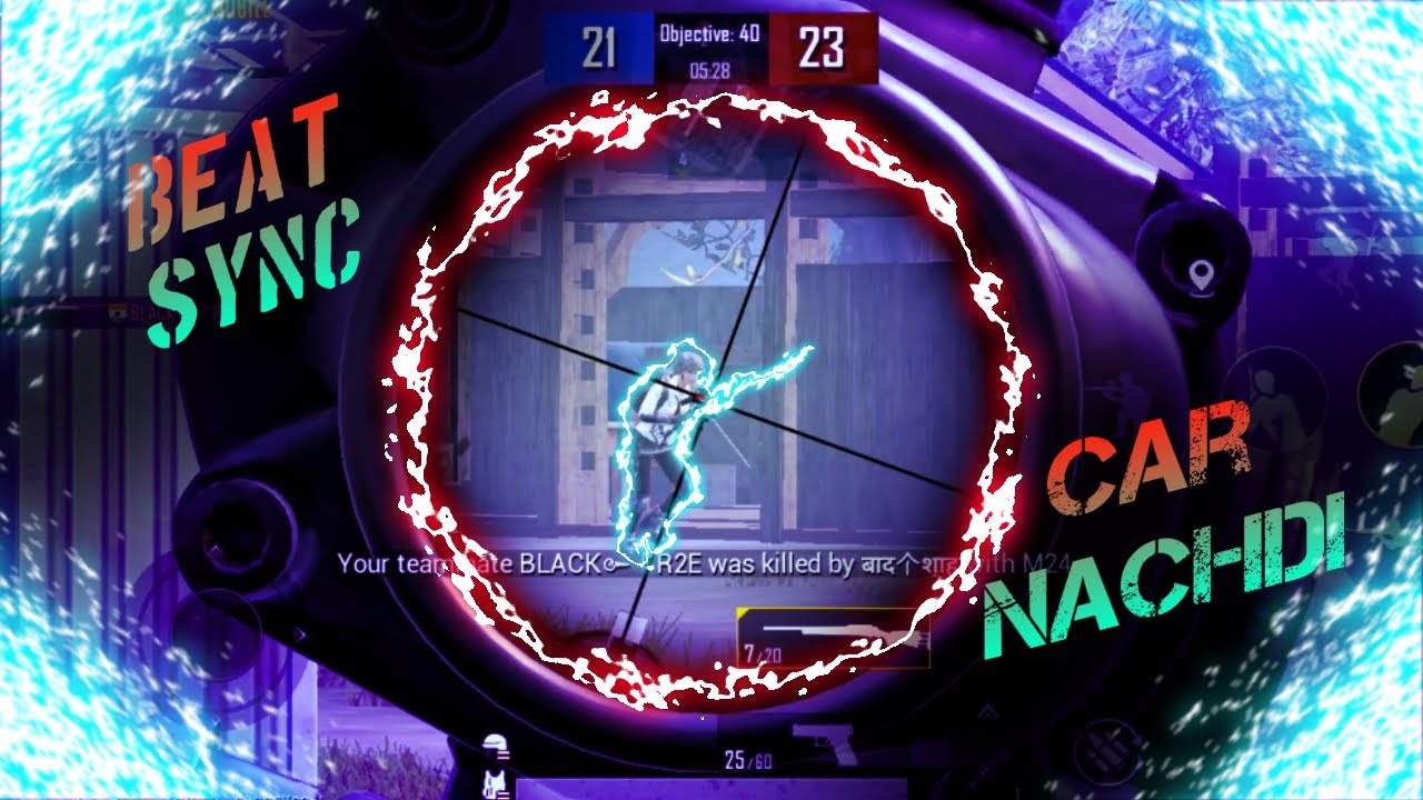 Car Nachdi || beat sync🎵 || pubg montage || pubg video || punjabi Song || Mr snova rusher || pubg