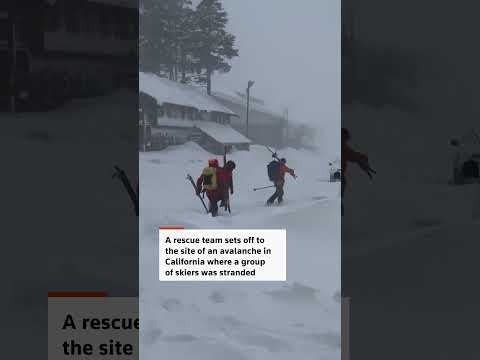 Six skiers rescued, nine missing after California avalanche