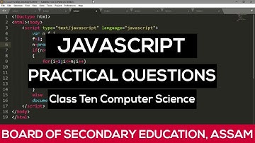 Class X JavaScript in the Lab Solved answers
